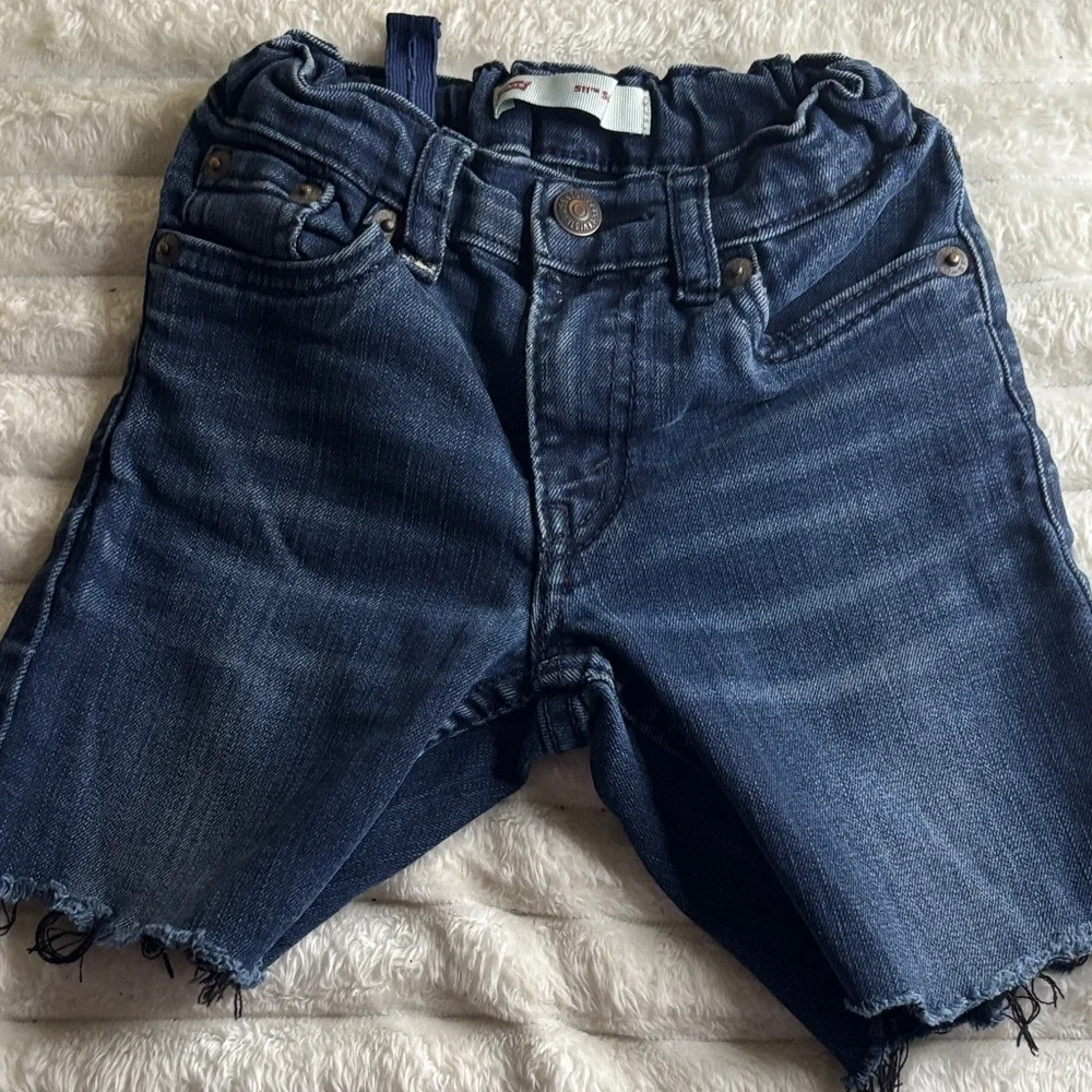 Levi's Dark Blue Kids Denim Shorts